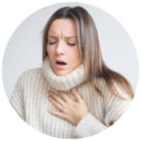 PMS príznaky na dýchaní