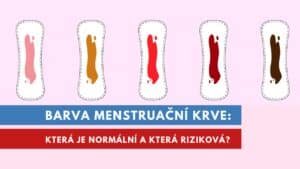 barva menstruační krve