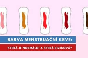 barva menstruační krve